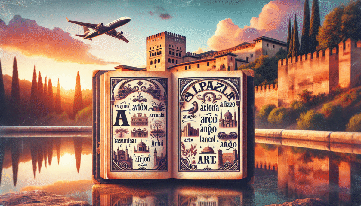 Titres Espagnols commençant par A: art, abeille, anneau, arbre, avion.