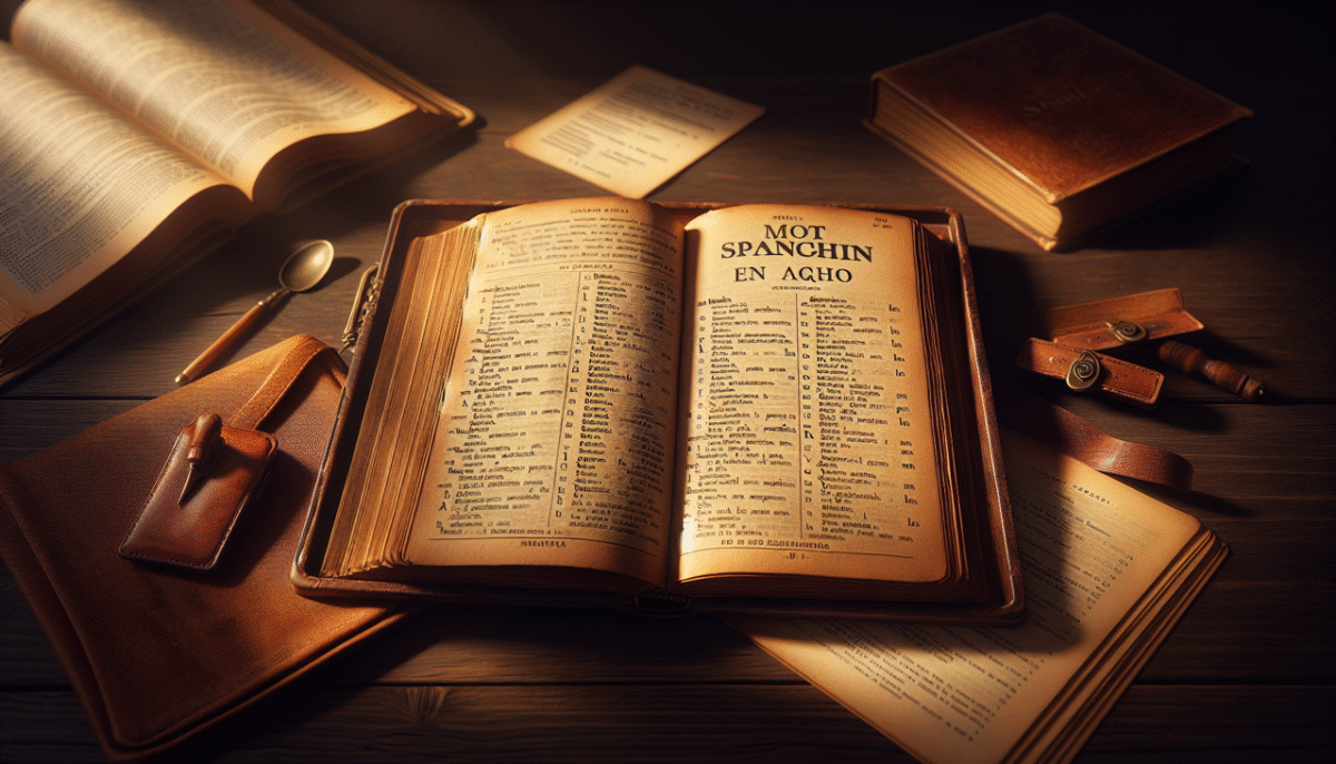 Affiche "Mot Espagnol en M", dictionnaire de mots espagnols commençant par la lettre M.